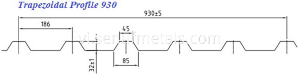 Trapezoidal Profile 930